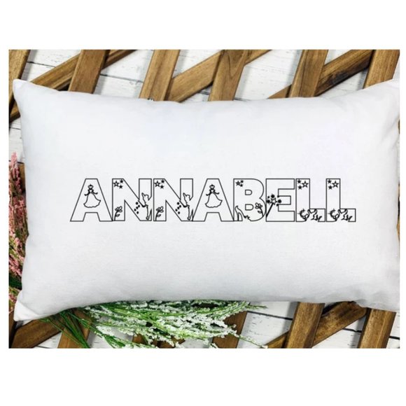 Princess Pillowcase to Color, Personalized Name & Font, Party Favor, KiDS Fun - Picture 1 of 1